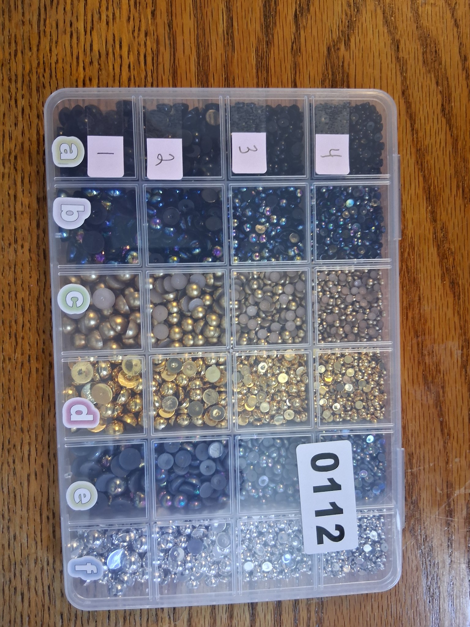 Custom Addon — 112 A1 Black Matte Flat-Back Gems (Size 1 — SS)
